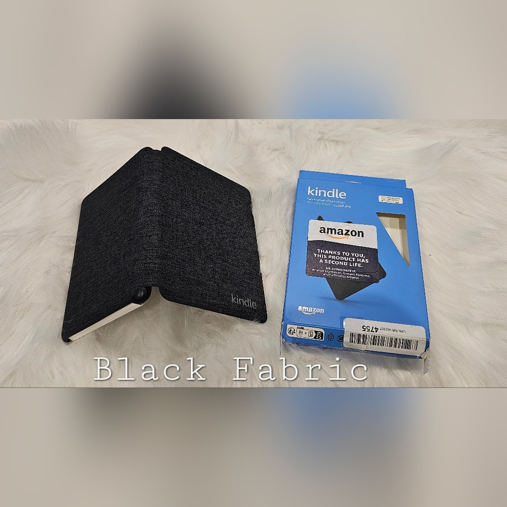 Kindle Basic Or Paperwhite Leather Cover for 11th Generation, Navy Blue & Black - Picture 5 of 5